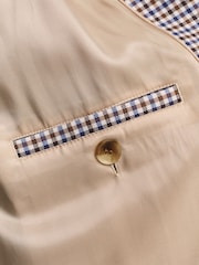 GANT Brown Mini Checked Car Coat - Image 8 of 8