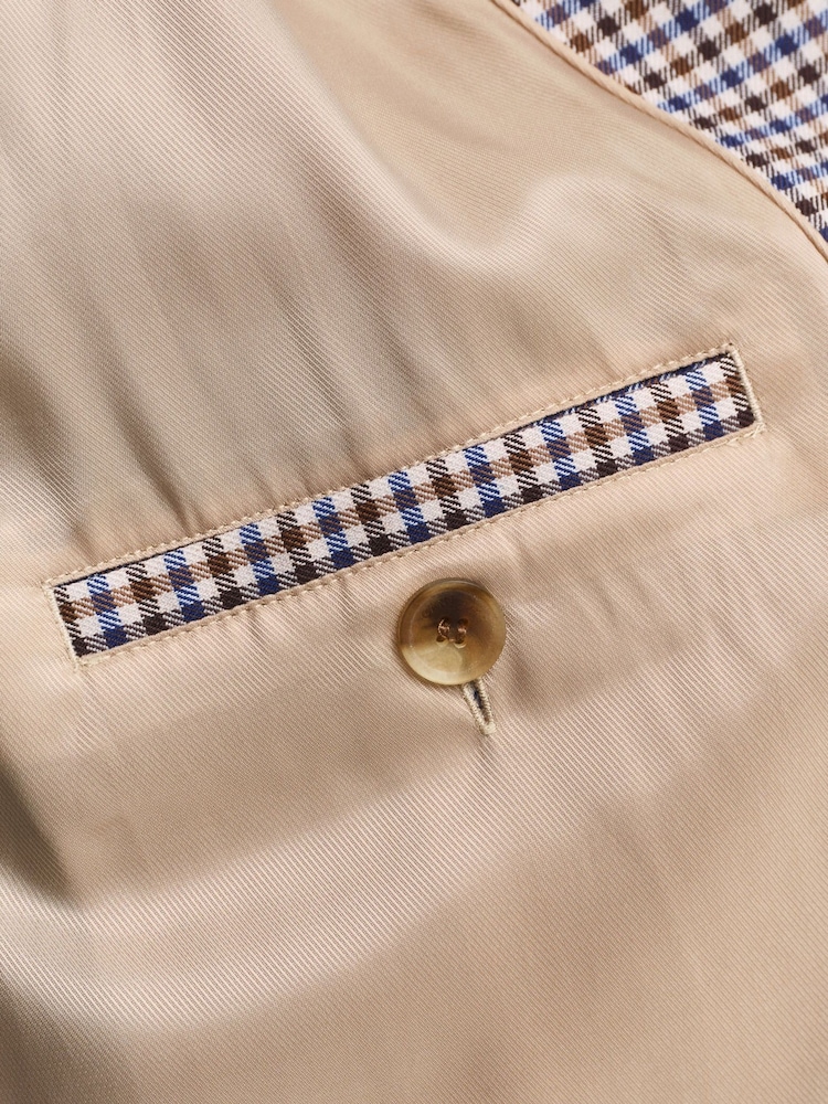 GANT Brown Mini Checked Car Coat - Image 8 of 8 GANT Brown Mini Checked Car Coat - Image 8 of 8