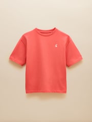 Rojo - Joules Let's Go Short Sleeve T-Shirt - Imagen 1 de 4