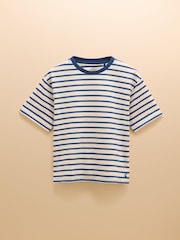 Joules Let's Go Navy/White Short Sleeve T-Shirt - Image 1 of 3