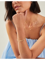 Accessorize 14ct Molten Link zapestnica - Slika 3 iz 3