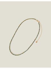 Accessorize Gold Plated 14ct Facet Bead Necklace - Image 2 of 3