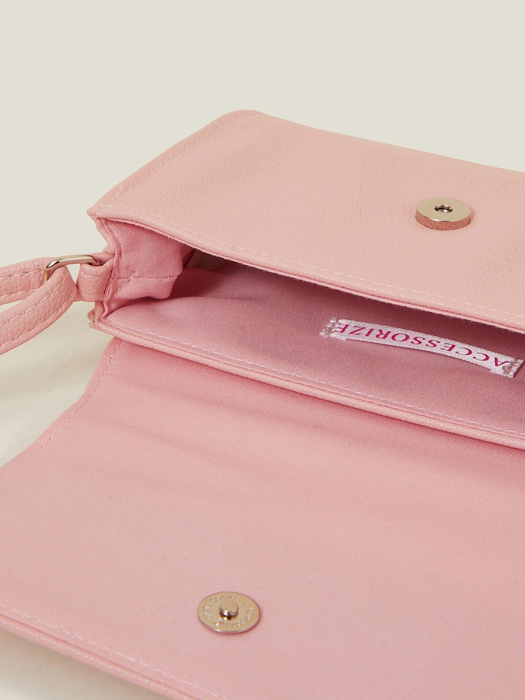 Angels By Accessorize Girls Pink Kitty Cross-Body Bag - Image 4 of 4