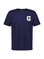 GANT Blue 100% Cotton Graphic T-Shirt - Image 1 of 2
