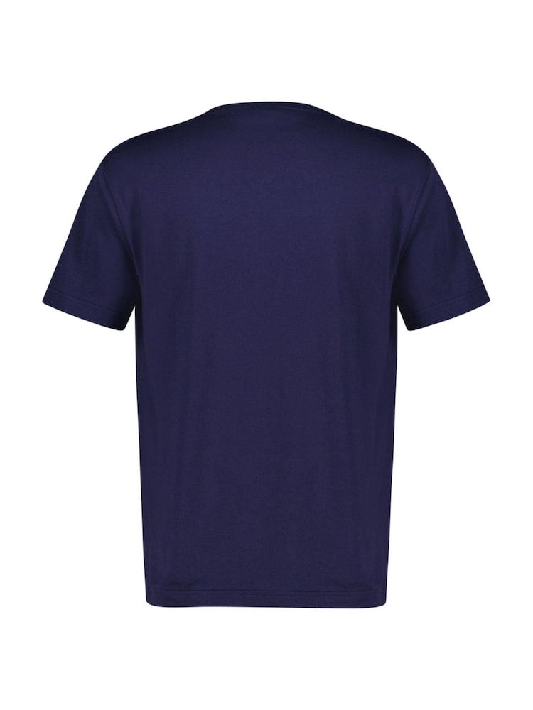 GANT Blue 100% Cotton Graphic T-Shirt - Image 2 of 2