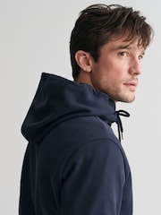 GANT Blue Small Graphic Sweat Hoodie - Image 3 of 6
