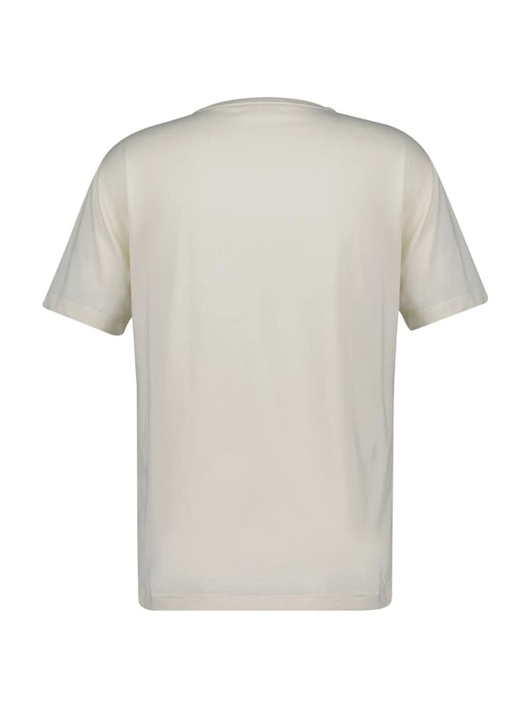GANT Cream 100% Cotton Graphic T-Shirt - Image 5 of 5