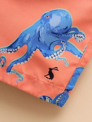 Joules Ocean Orange Printed Swim Shorts - Image 3 of 6