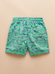 Joules Ocean Green Printed Swim Shorts - Image 2 of 3