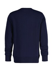 GANT Blue Graphic Crew Neck Sweatshirt - Image 2 of 3