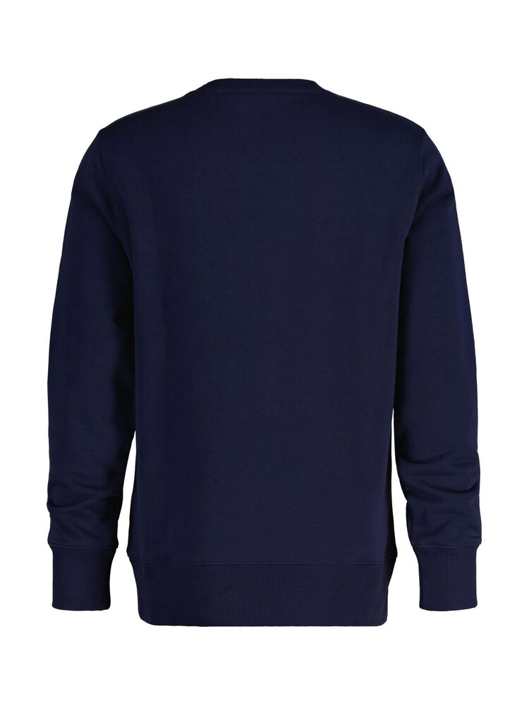 GANT Blue Graphic Crew Neck Sweatshirt - Image 2 of 3 GANT Blue Graphic Crew Neck Sweatshirt - Image 2 of 3