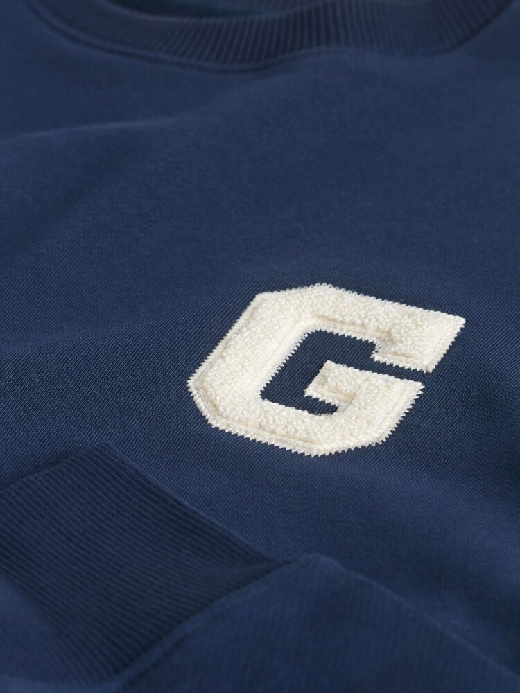 GANT Blue Graphic Crew Neck Sweatshirt - Image 3 of 3 GANT Blue Graphic Crew Neck Sweatshirt - Image 3 of 3