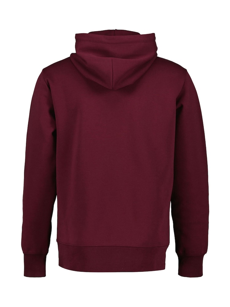 GANT Red Small Graphic Sweat Hoodie - Image 5 of 5