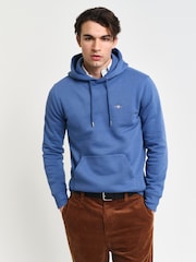 GANT Navy Blue Regular-Fit Shield Hoodie - Image 1 of 6