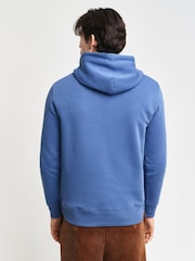 GANT Navy Blue Regular-Fit Shield Hoodie - Image 2 of 6