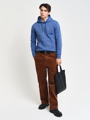 GANT Navy Blue Regular-Fit Shield Hoodie - Image 5 of 6