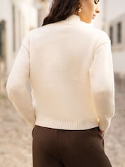 Yumi Brown Wide Leg Trousers - Image 3 of 4