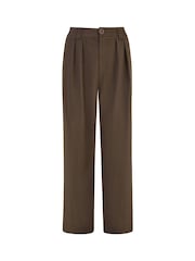 Yumi Brown Wide Leg Trousers - Image 4 of 4