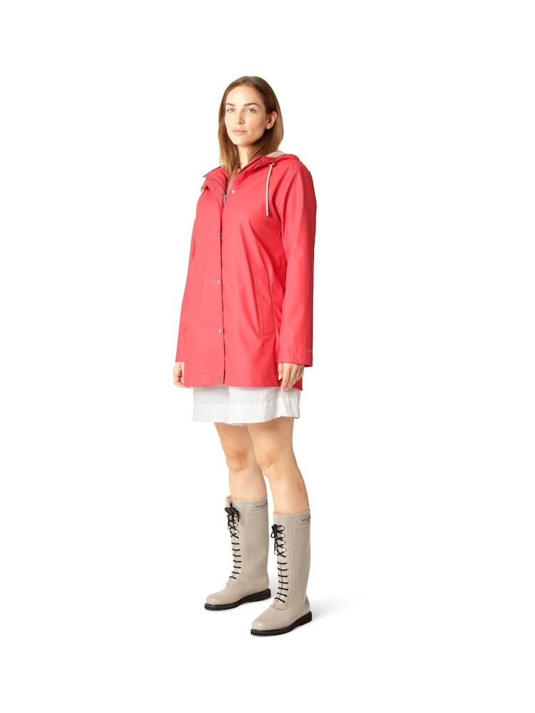 Ilse Jacobsen Straight Fit Lightweight Waterproof Rain Jacket - Image 9 of 12