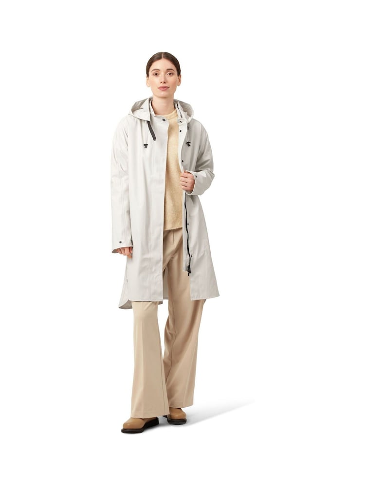 Ilse Jacobsen Loose Fit Waterproof A Shape Raincoat - Image 3 of 5