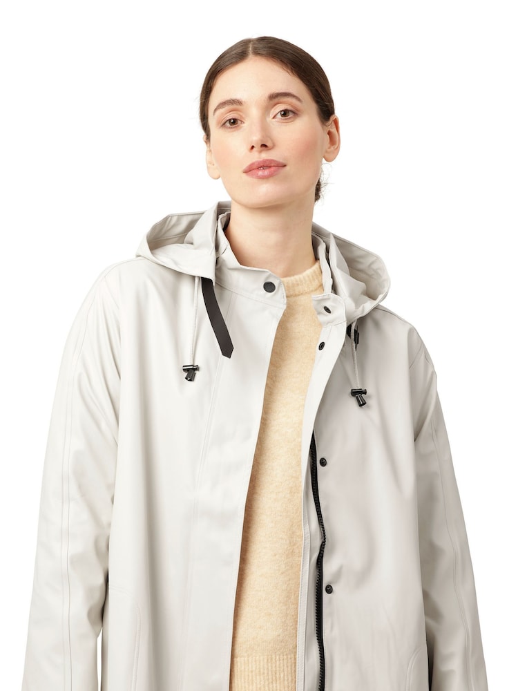 Ilse Jacobsen Loose Fit Waterproof A Shape Raincoat - Image 4 of 5