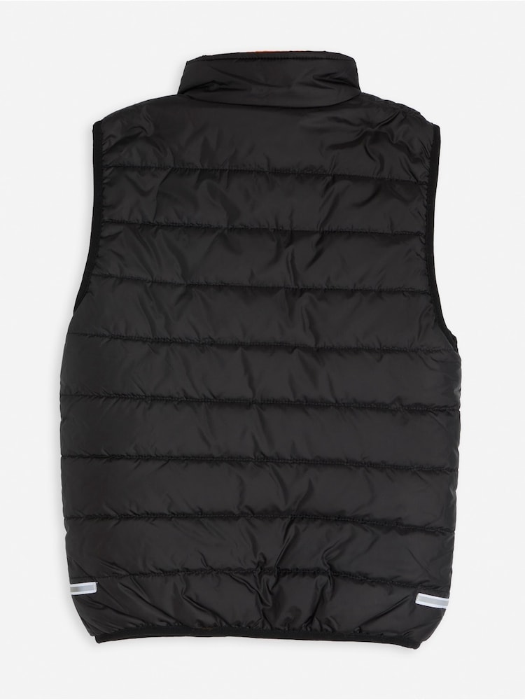 Alphabet Kids Personalised Bodywarmer Black Gilet - Image 2 of 4