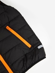 Alphabet Kids Personalised Bodywarmer Black Gilet - Image 3 of 4