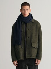 GANT Blue Unisex Wool Scarf - Image 1 of 4