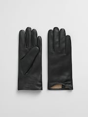 GANT Black Leather Gloves - Image 1 of 2