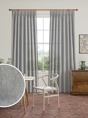 William Morris At Home Smoke Waltham Sheer Made To Measure Curtains - Image 1 of 5