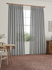William Morris At Home Smoke Waltham Sheer Made To Measure Curtains - Image 2 of 5