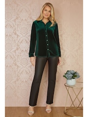 Yumi Green Velvet Relaxed Fit Shirt - Image 6 of 9