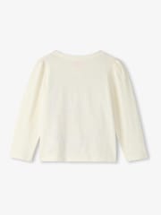 Hatley Layered Hearts Longsleeve Graphic 100% Cotton White T-Shirt - Image 2 of 2