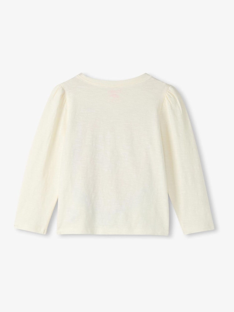 Hatley Layered Hearts Longsleeve Graphic 100% Cotton White T-Shirt - Image 2 of 2 Hatley Layered Hearts Longsleeve Graphic 100% Cotton White T-Shirt - Image 2 of 2