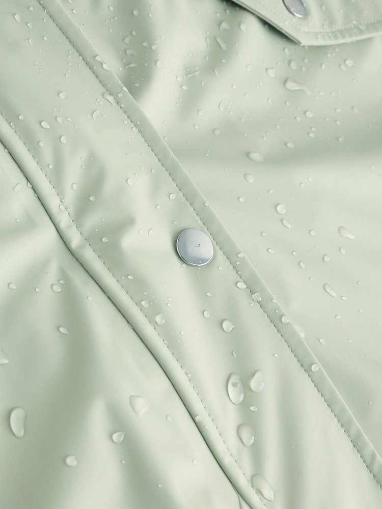 Sage Green Waterproof Rubber Trench Coat (3-16yrs) - Image 10 of 10