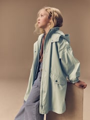 Sage Green Waterproof Rubber Trench Coat (3-16yrs) - Image 3 of 10
