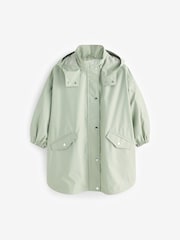Sage Green Waterproof Rubber Trench Coat (3-16yrs) - Image 5 of 10