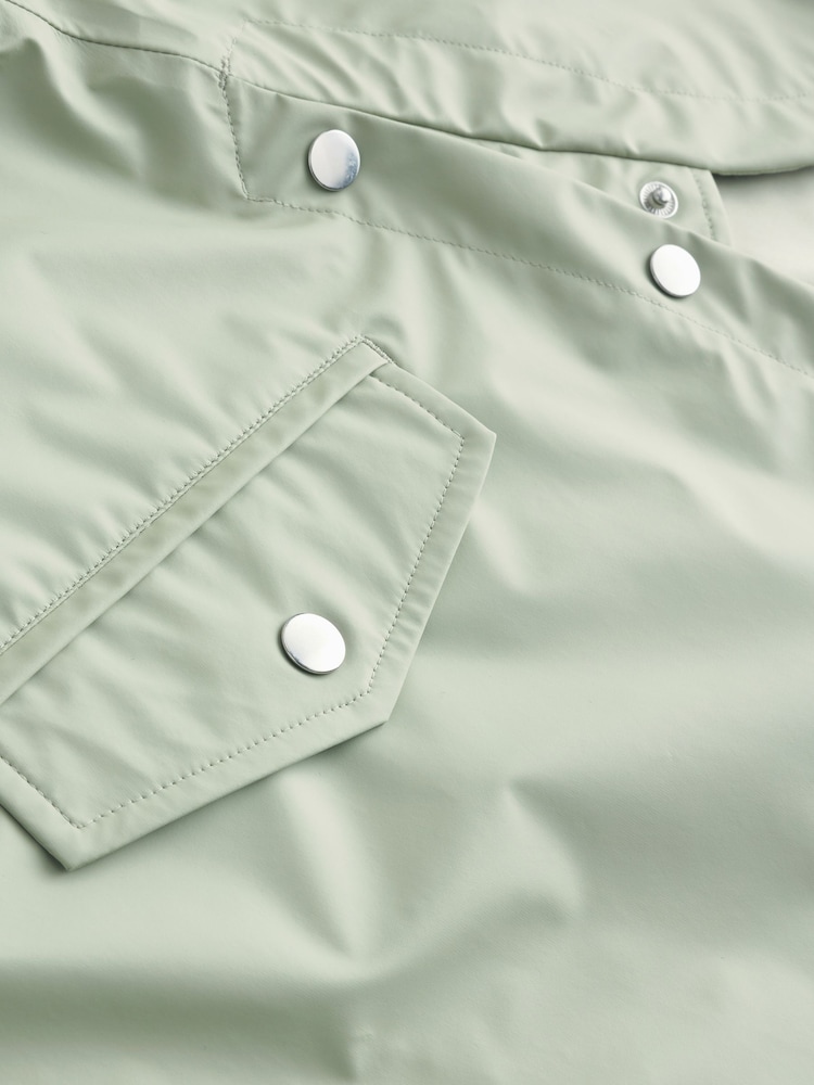צבע ירוק עדין - Waterproof Rubber Trench Coat (3-16yrs) - Image 8 of 10