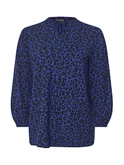 Evans Leopard Print Boho Jersey Top - Image 6 of 6