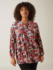 Evans Leopard Print Boho Jersey Top - Image 4 of 5