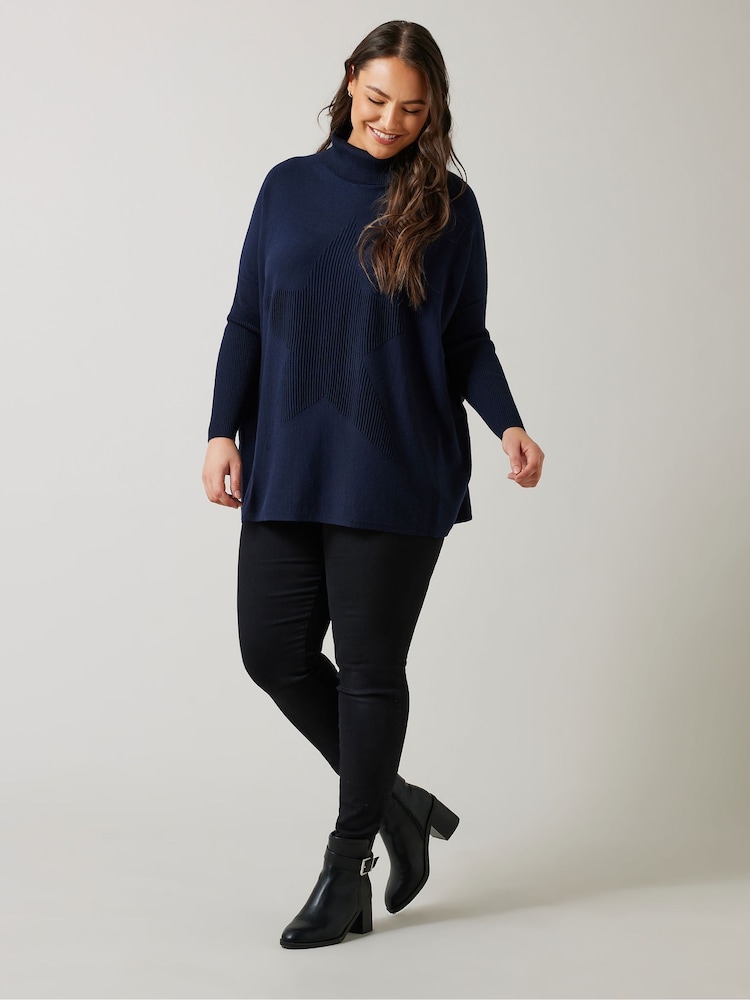 Evans Oversized Starstitch Jumper - Image 2 of 5