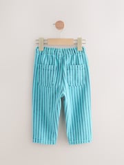 Blue Stripe Denim 100% Cotton Pull On Lightweight Jeans (3mths-7yrs) - Image 2 of 4
