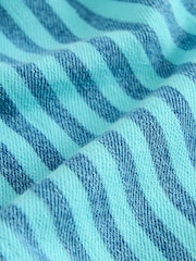 Blue Stripe Denim 100% Cotton Pull On Lightweight Jeans (3mths-7yrs) - Image 3 of 4