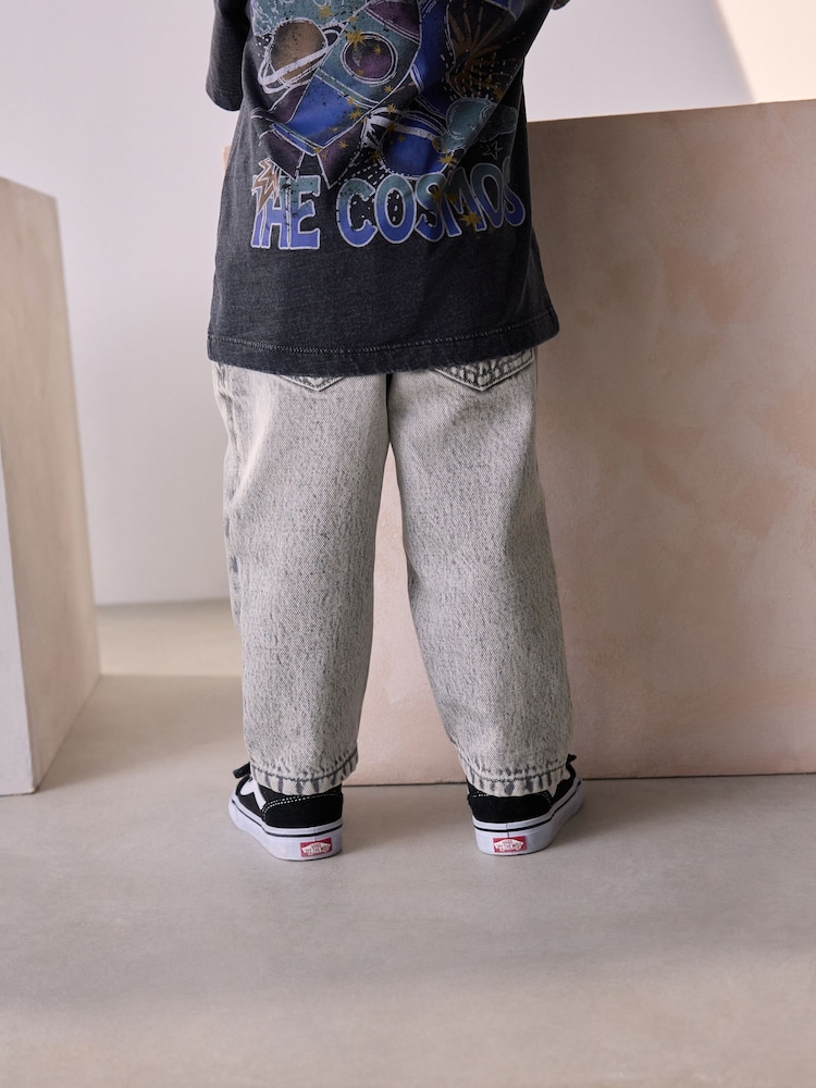 Grey Denim Distressed 100% Cotton Jeans (3mths-7yrs) - Image 3 of 8