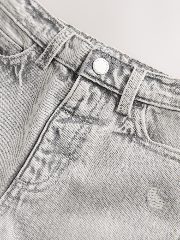 Grey Denim Distressed 100% Cotton Jeans (3mths-7yrs) - Image 8 of 8