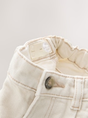Ecru 100% Cotton Pleat Front Jeans (3mths-7yrs) - Image 7 of 8