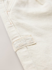 Ecru 100% Cotton Pleat Front Jeans (3mths-7yrs) - Image 8 of 8