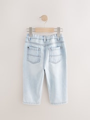 Bleach Denim 100% Cotton Pleat Front Jeans (3mths-7yrs) - Image 5 of 7