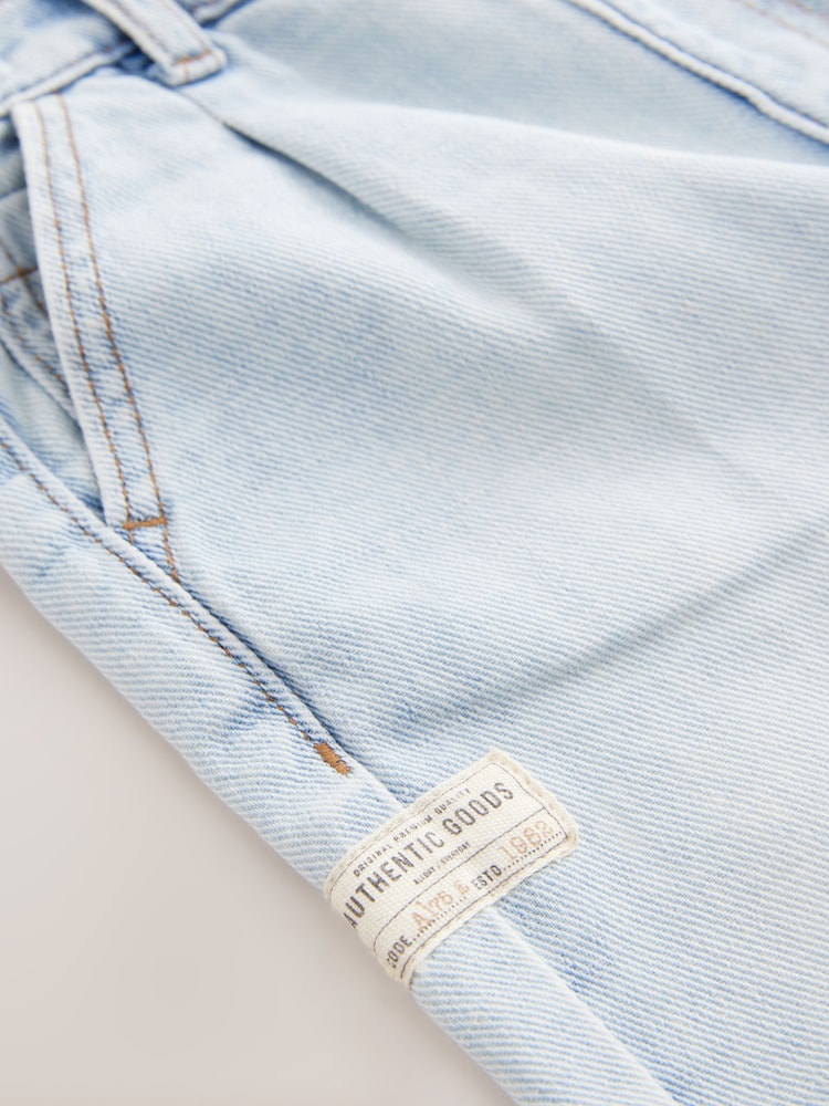Vybělený denim - Džíny ze 100% bavlny se sklady vpředu (3měsíců -7let) - Image 6 of 7