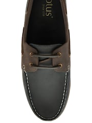 Lotus Blue Leather Boat Shoes - Image 4 of 4